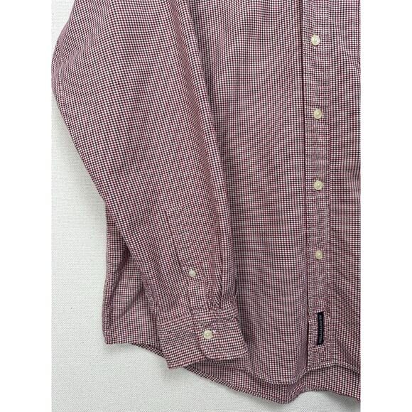 American Eagle Outfitters Men’s Shirt XXL Plaid Chambray Long Sleeve Button - Picture 2 of 11